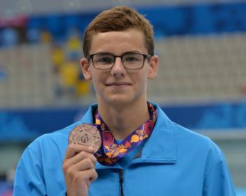Андрій Хлопцов – бронзовий призер із плавання з юнацьким рекордом України